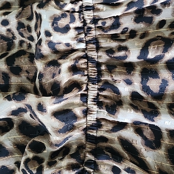 NWOT WHBM Leopard Mini Dress, Sz 2 Small - Picture 5 of 6